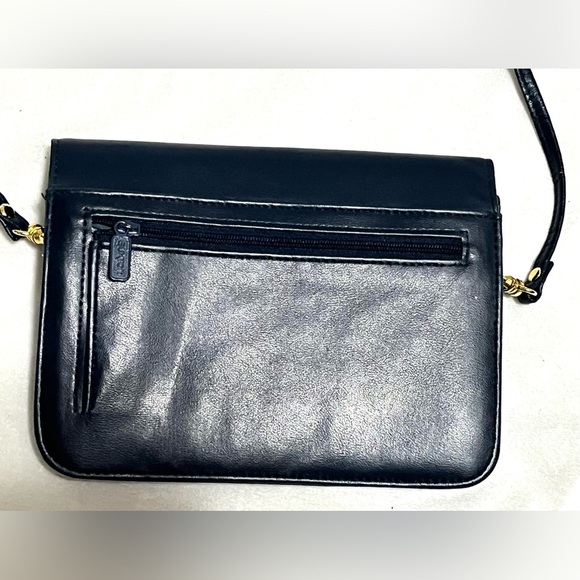 Buxton Blue Crossbody Wallet Purse with Many Zipper Pockets Card Slots 52” Strap - Picture 6 of 16